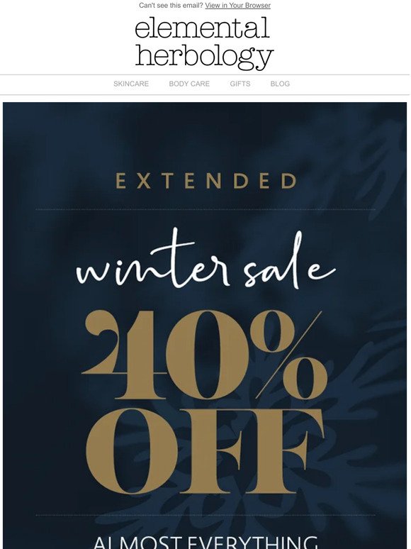 Winter Sale: Enjoy 40% Off ✨