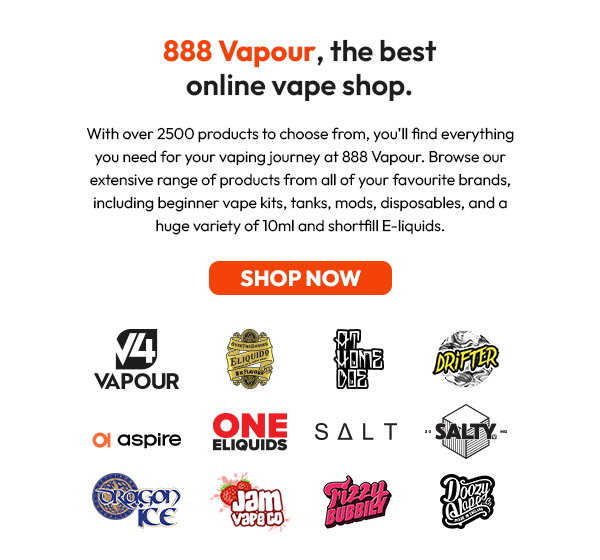 888 Vapour: LAST FEW DAYS FOR 10% OFF NEW WEBSITE OFFER! 😍