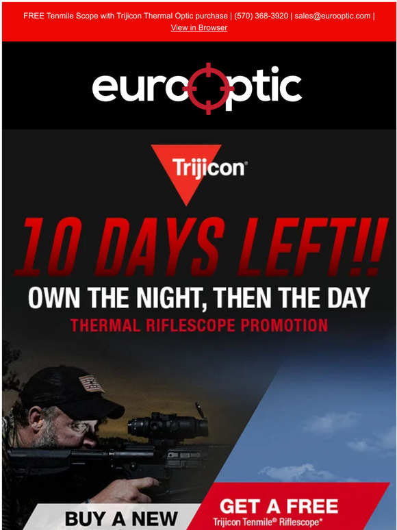 10 DAYS LEFT Trijicon Thermal Optic & Scope Rebate