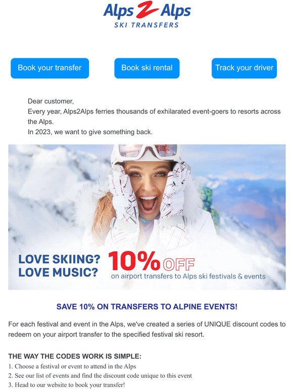 Festival season has arrived! Save on your airport transfer...