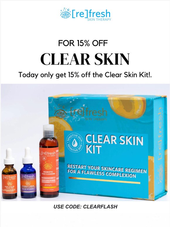 Clear skin kit 15% Sale