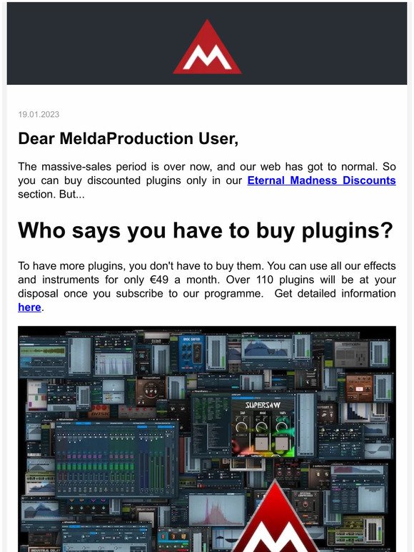 Don't buy Melda plugins