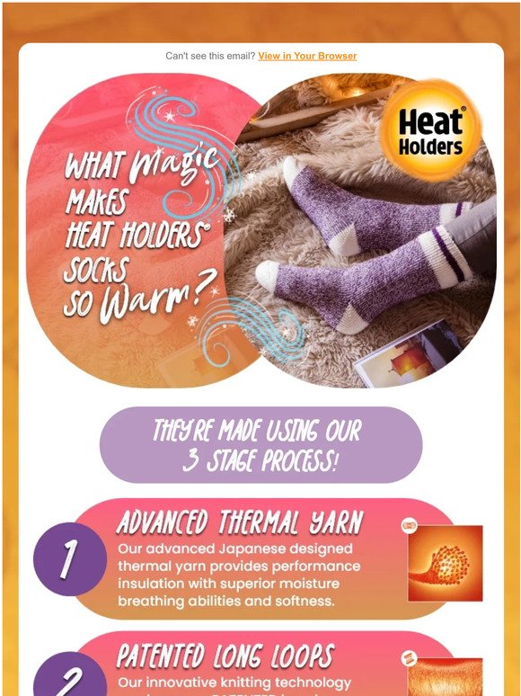 What magic makes Heat Holders® so warm?