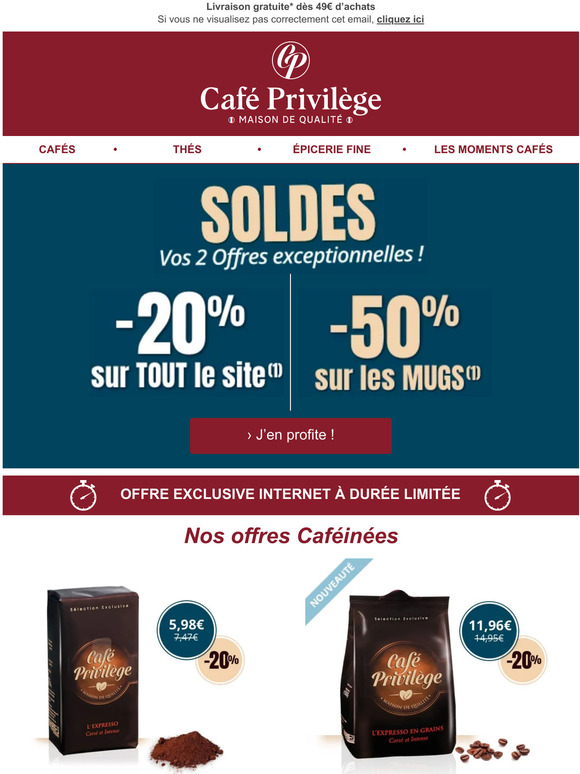 MME —, -20% sur tout le site* !