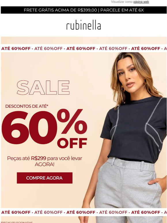 ACHADOS SALE: Peças até R$299 para você levar AGORA! 🤍✨