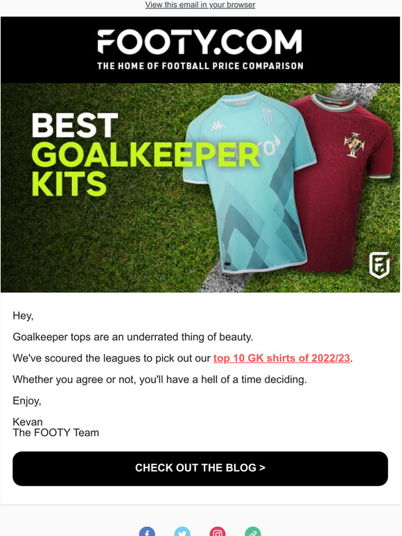 Footy: Ranking the best goalkeeper kits of 2022/23! | Milled