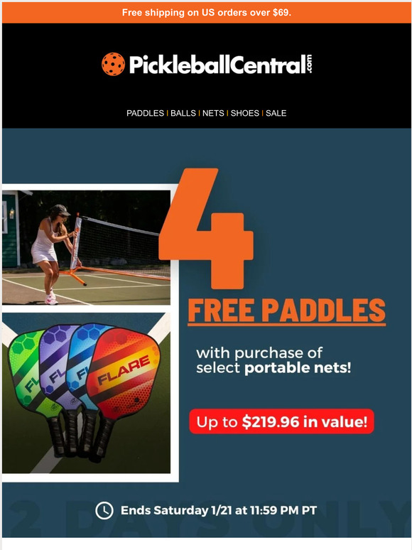 Pickleball Central 4 FREE Paddles 🏓 Milled