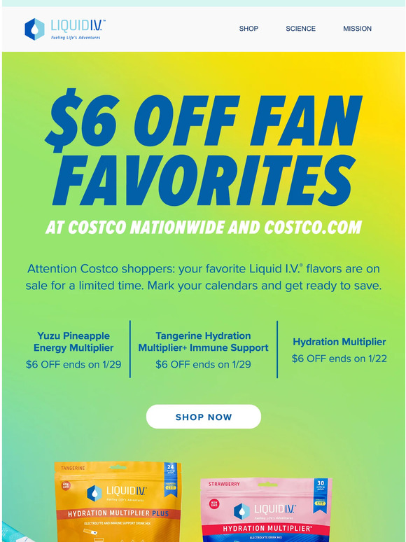 Liquid IV ATTN COSTCO SHOPPERS 🛒 Milled