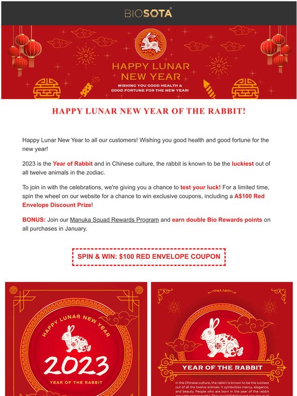 Happy Lunar New Year | 🤞Test your Luck