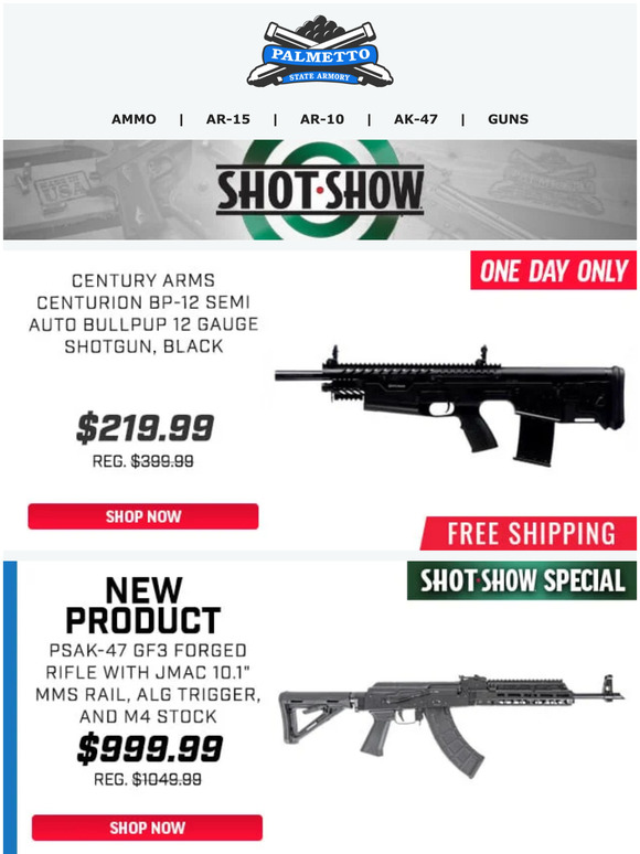 Palmetto State Armory Bullpup Clearance! Century Arms Centurion BP