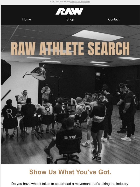 Will You Be The Next RAW Athlete?