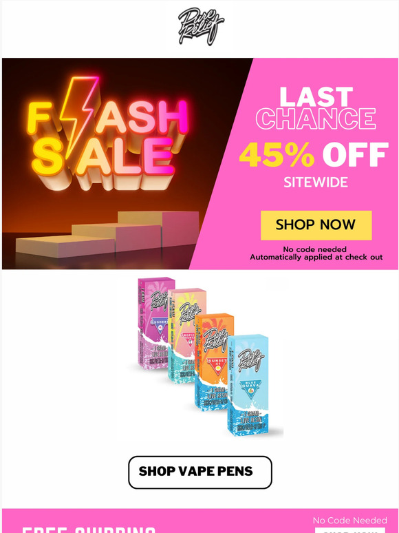 Last Chance – 45% OFF STOREWIDE 🎁