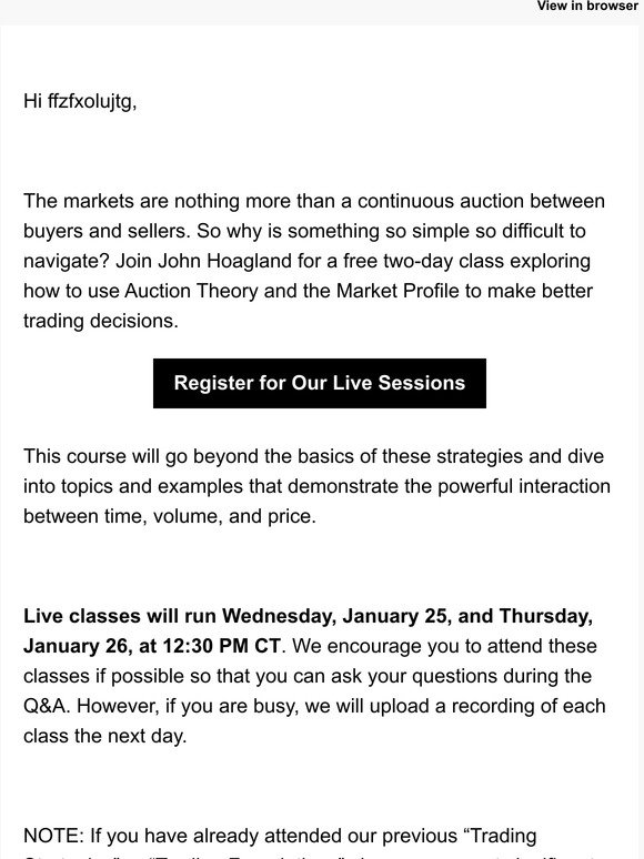 Topstep: 👉[FREE CLASS] Intro to Market Profile & Auction Theory | Milled