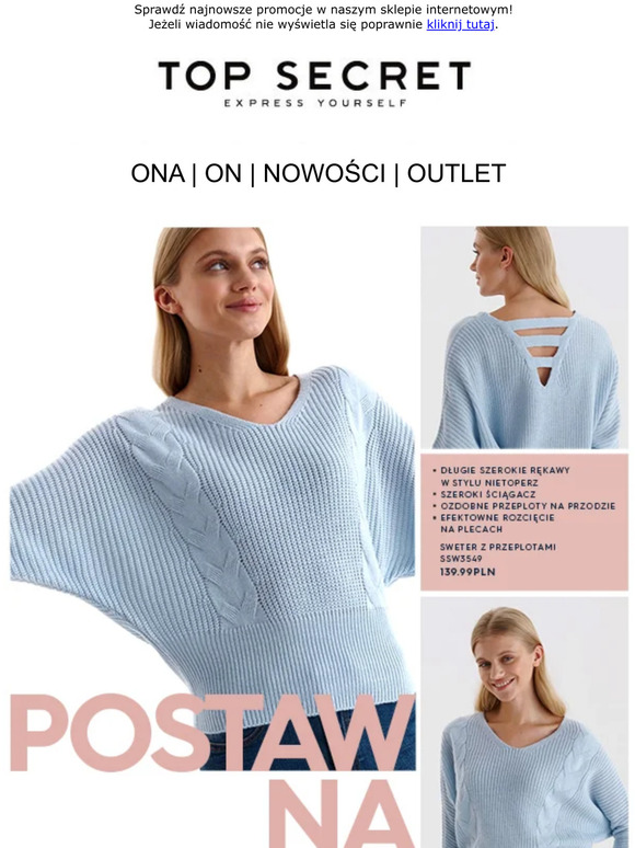 Zimno? Zobacz ciepłe swetry teraz w WYPRZEDAŻY już od 39,99 zł!
