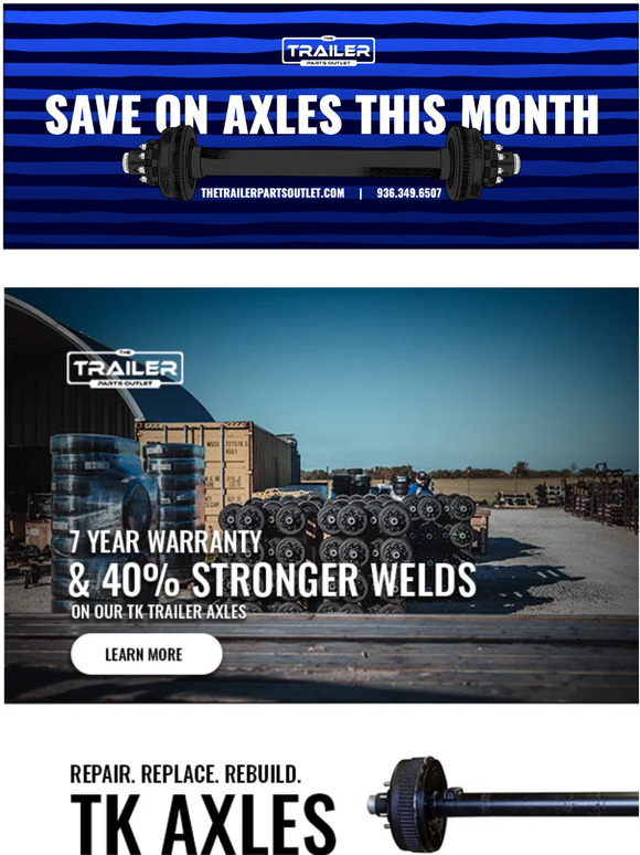 The Trailer Parts Outlet Get Your Trailer Back on the Road with Our Tk