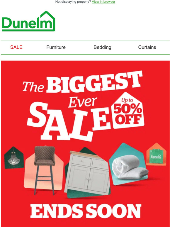 Dunelm Up to 50 off sale is almost over😱 Milled