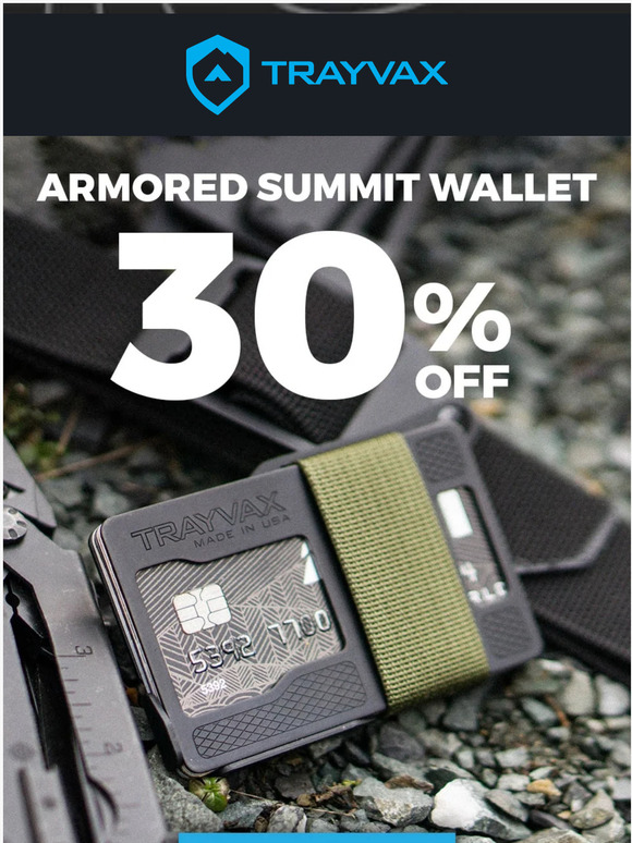 Clearance Sale - 30% off Armored Summit Wallet