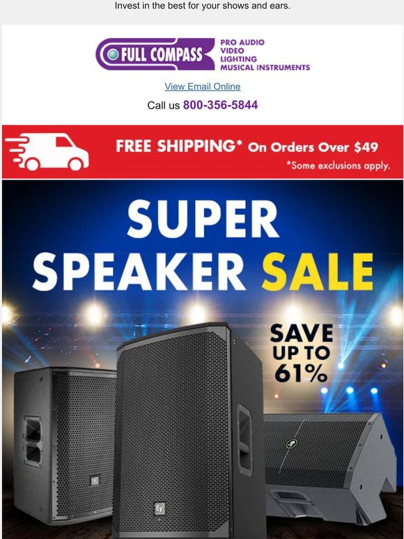 Pump Up The Value At Our Super Speaker Sale!