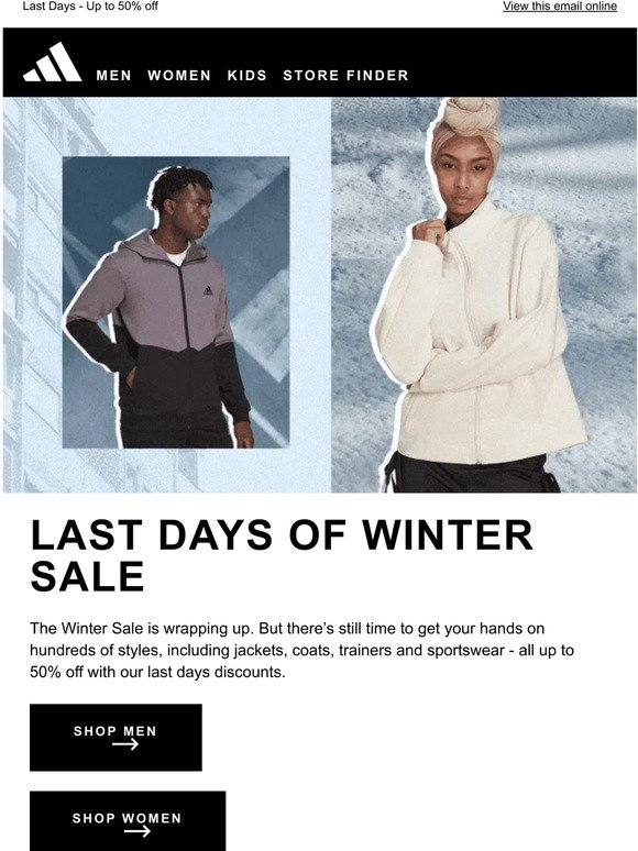 The adidas Winter Sale is wrapping up