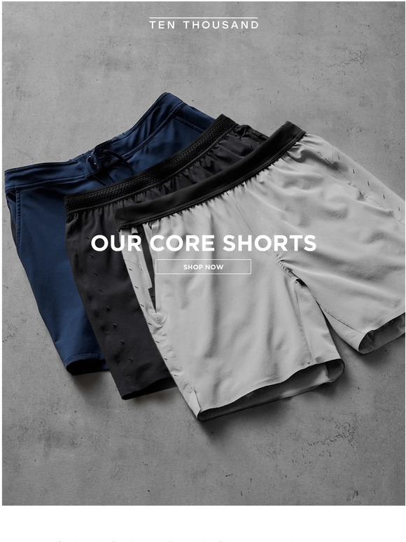 Ten Thousand Shorts For Every Workout Milled