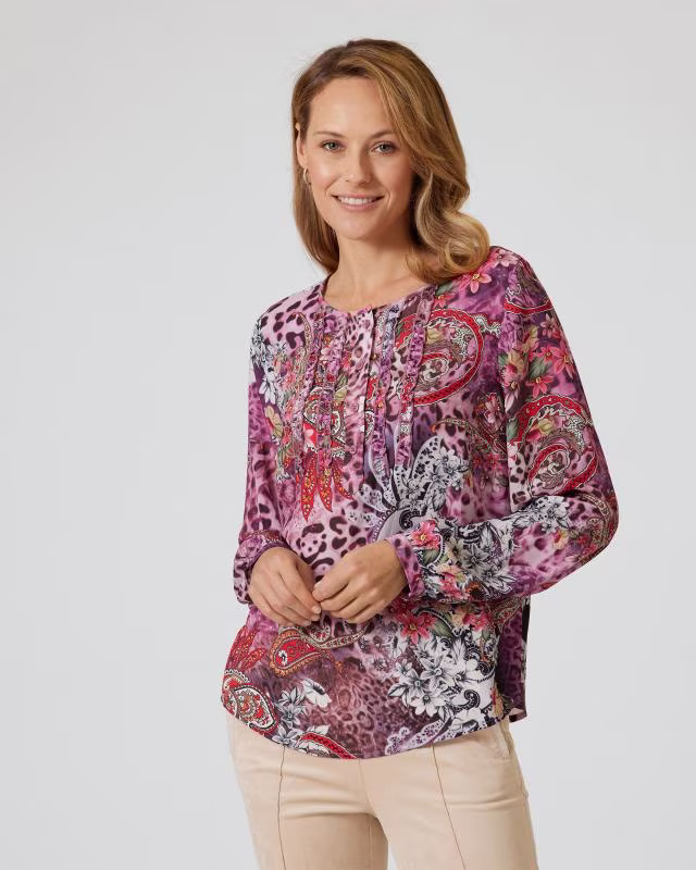 Bluse mit Rüschen