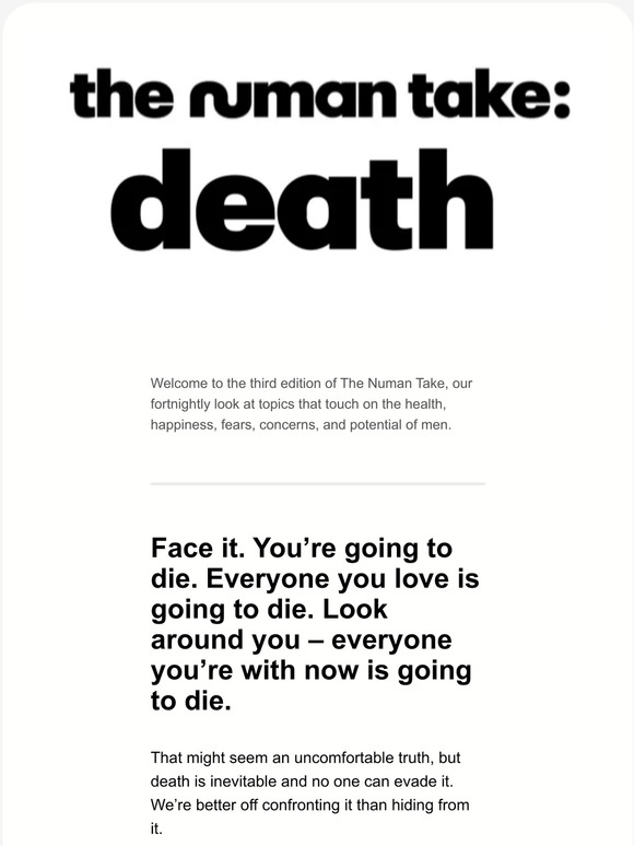 The Numan Take: death