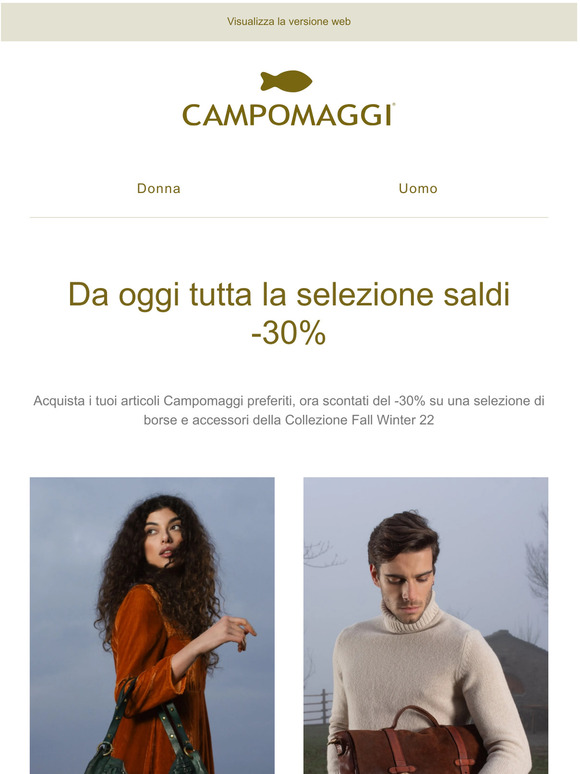 I saldi continuano: -30% su Tutta la Selezione