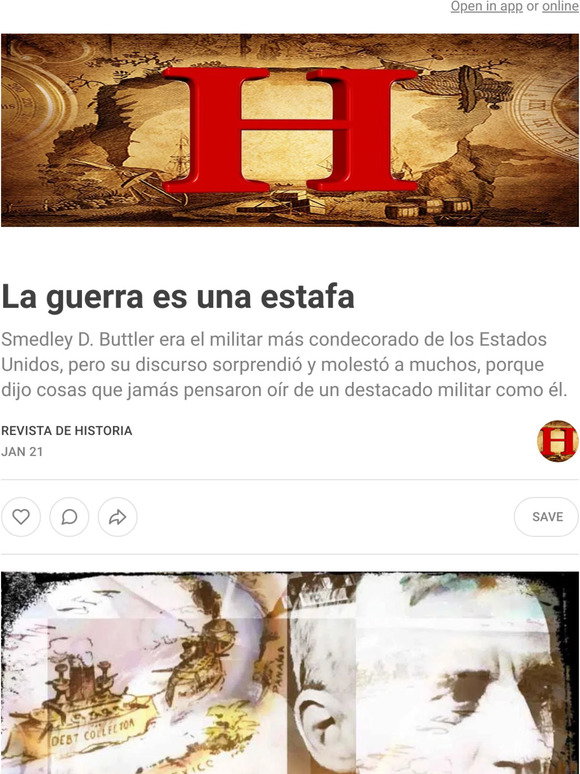History Magazine La guerra es una