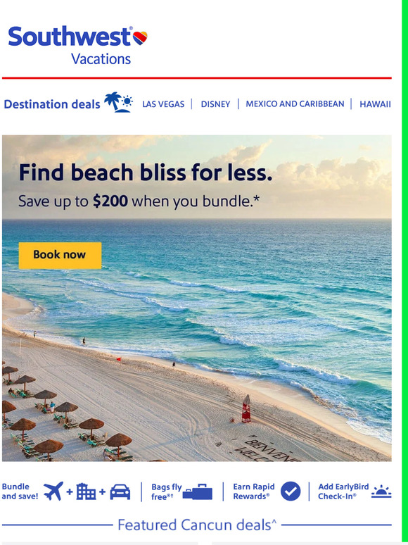 southwest cancun vacations