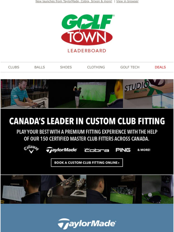 Golf Town Play your best with a premium club fitting experience 🏌️