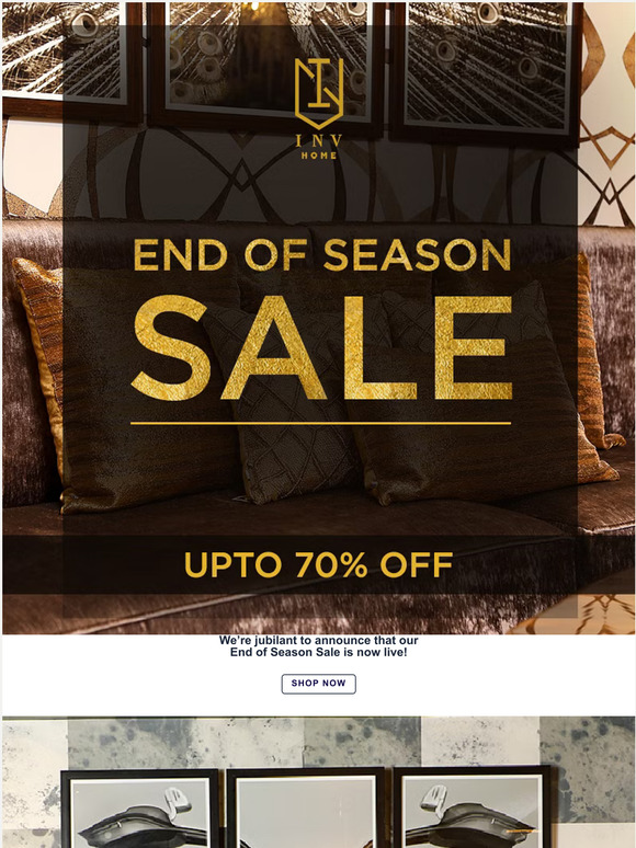 Hi, Upto 70% off on luxurious decor pieces
