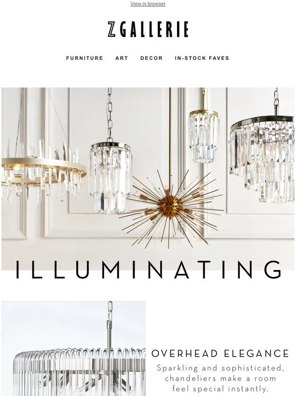 Z Gallerie: In The Spotlight: Lighting For Every Space | Milled