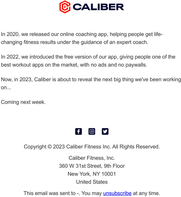 The next big thing…