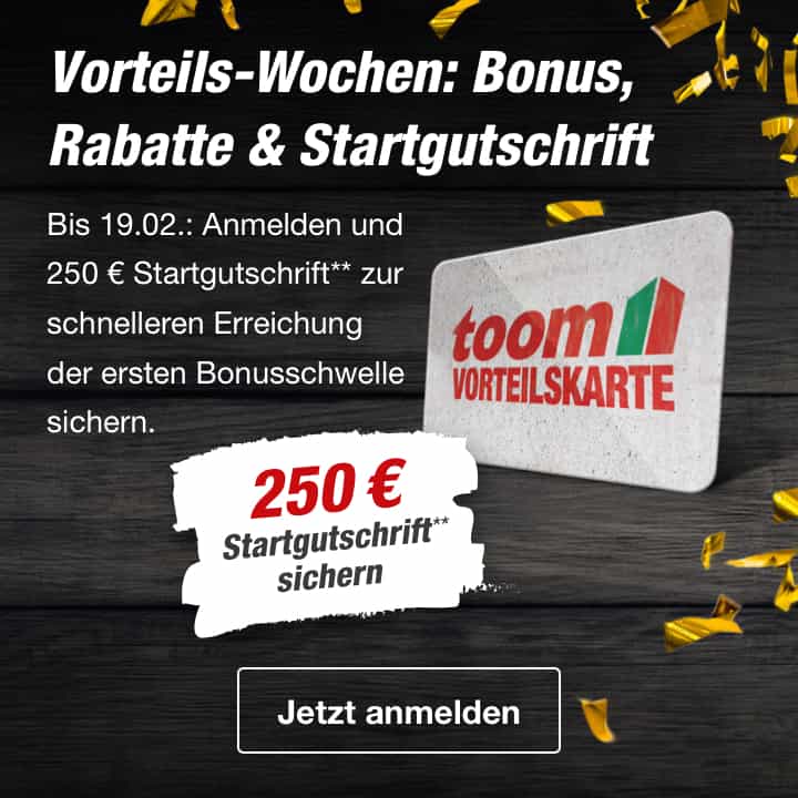 Vorteils-Wochen: Bonus, Rabatte & Startgutschrift