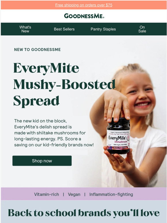 GoodnessMe: New brands for back-to-school | Milled