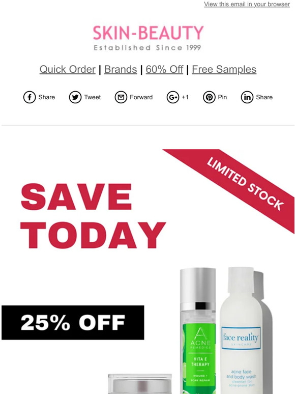 Save 25% Off Today - Limited Sale