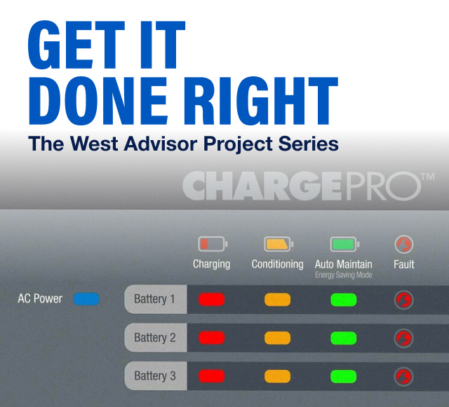 West Marine Are your boat batteries charged? Milled