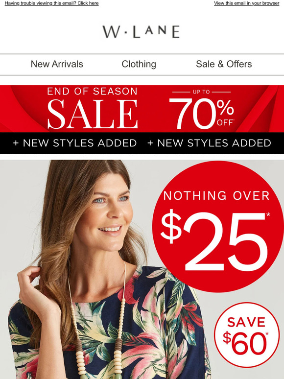 EziBuy: Biggest Nothing Over $25* Sale Inside Starts Now! | Milled