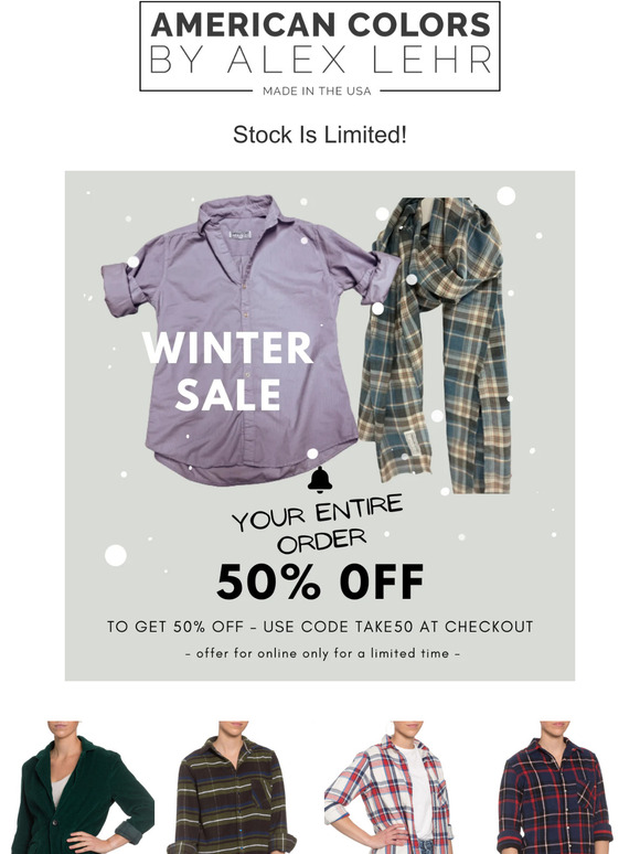 Online Only - Use Code: Take50