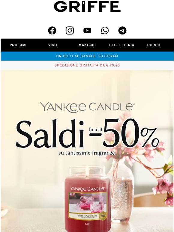 𝐘𝐀𝐍𝐊𝐄𝐄 𝐂𝐀𝐍𝐃𝐋𝐄🌸𝐒𝐚𝐥𝐝𝐢 𝐟𝐢𝐧𝐨 𝐚𝐥 𝟓𝟎%