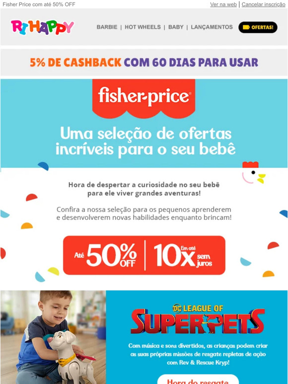 Liquidação da Ri Happy tem descontos de até 70%