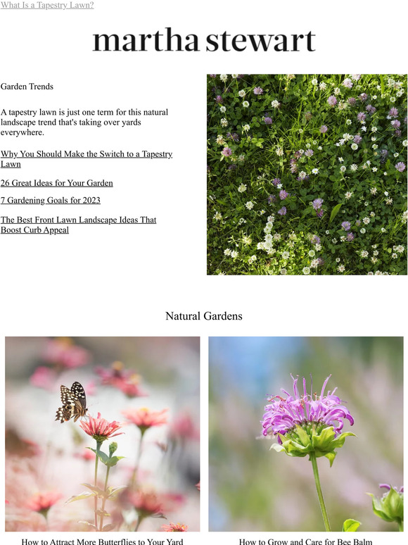 Martha Stewart Why You Should Make the Switch to a Tapestry Lawn Milled