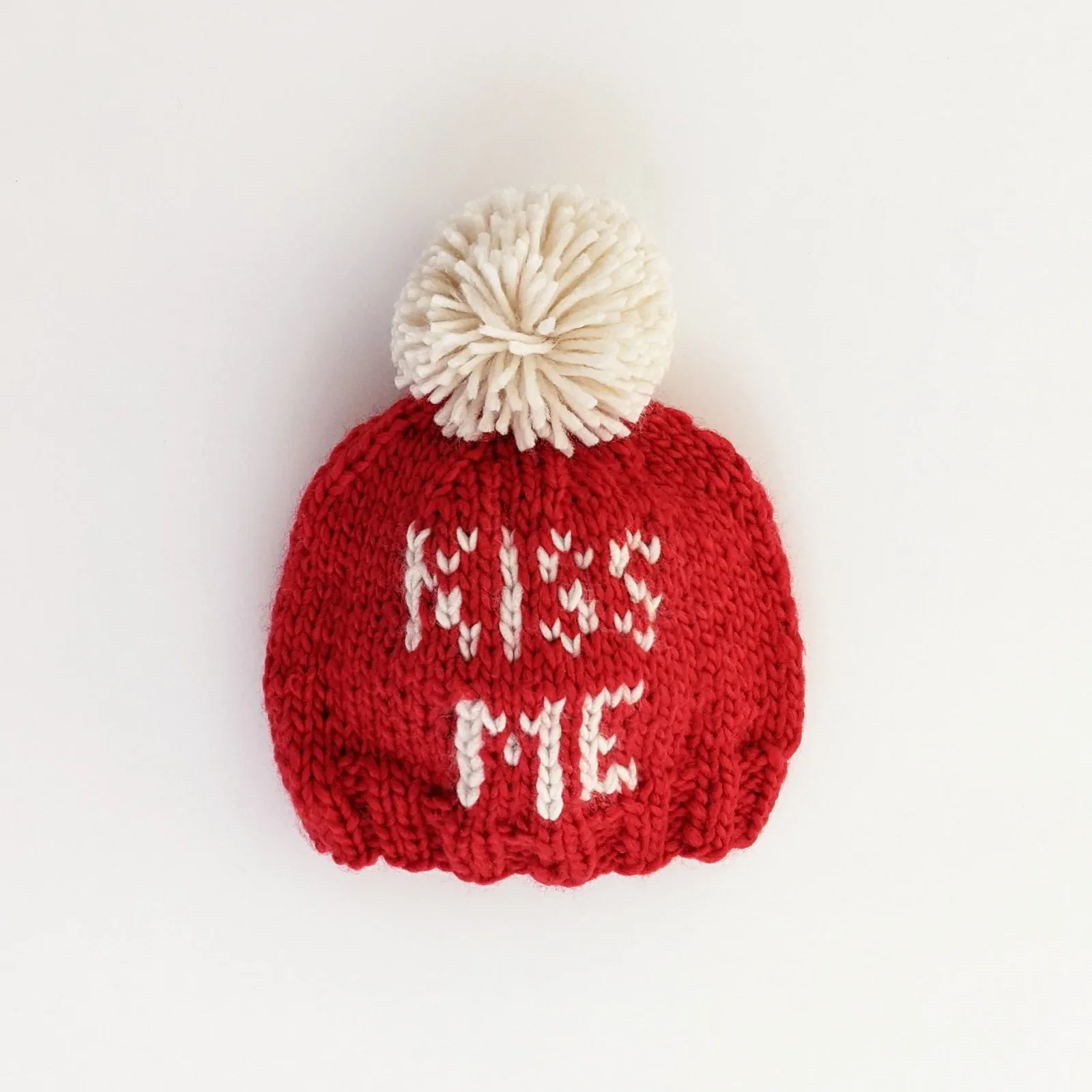 Image of Valentine's Day Knit Pom Hat, Kiss Me