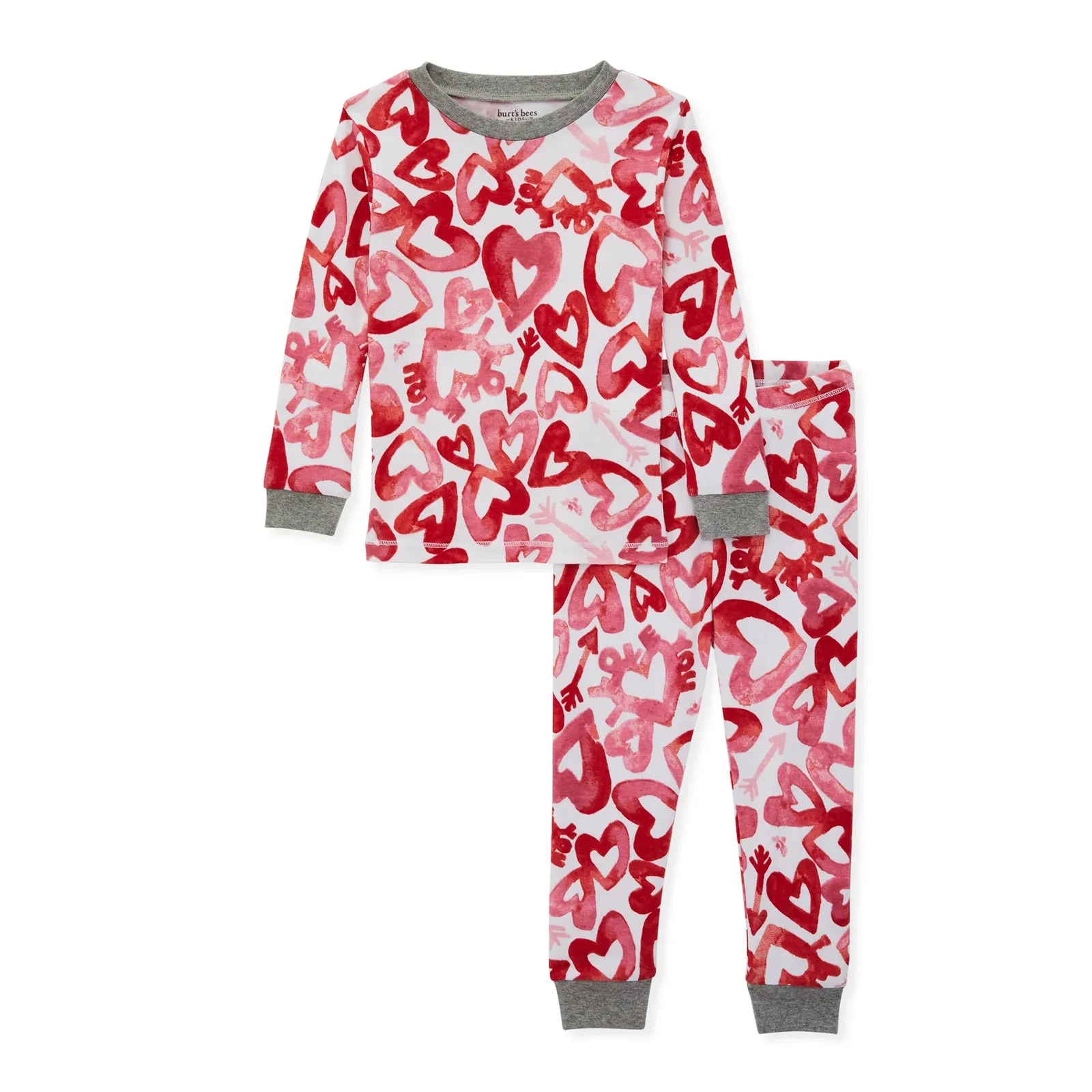 Image of Valentine's Day Organic 2-Piece Pajama Set, I Love You