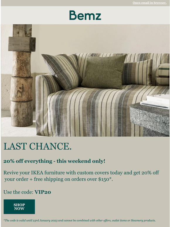 Last chance - 20% off ✨