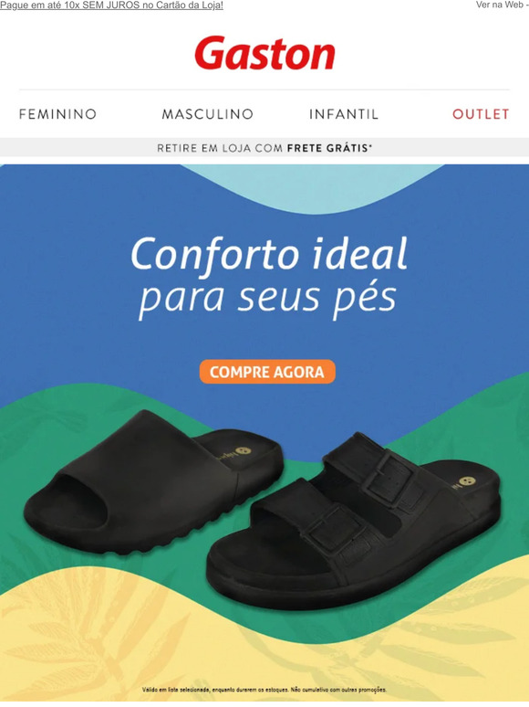 ﻿😍 Favoritos da estação: Chinelos com conforto ideal para os seus pés...