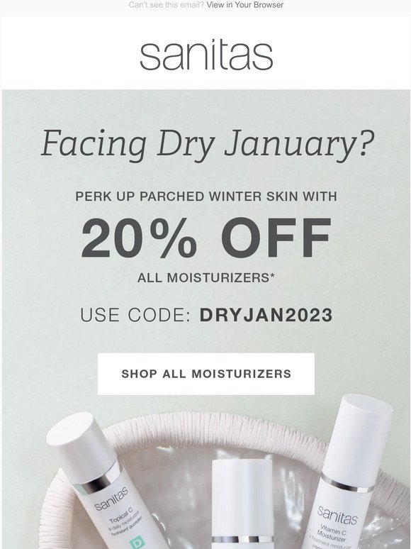 Shop moisturizers at 20% off!