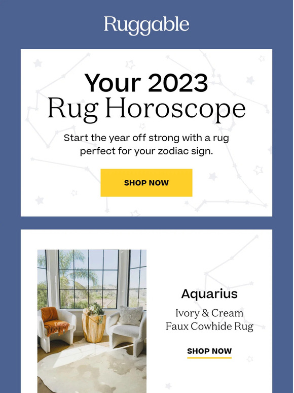 Ruggable What's Your Sign? Milled