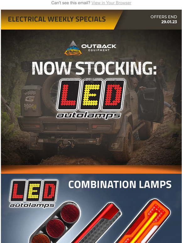 Outback Equipment ⚡ Get LIT with LED Auto Lamps! Milled