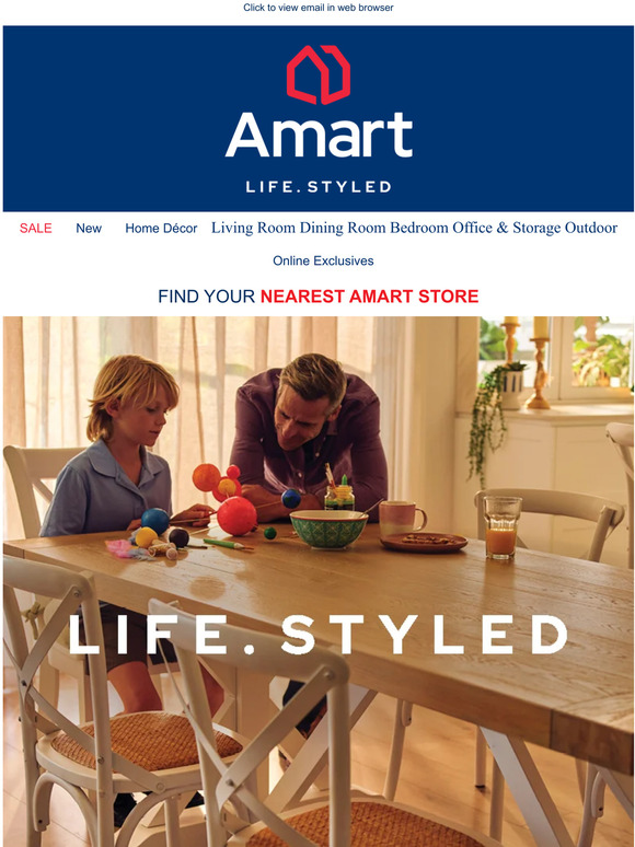 Amart Furniture The allnew Amart is here. Milled